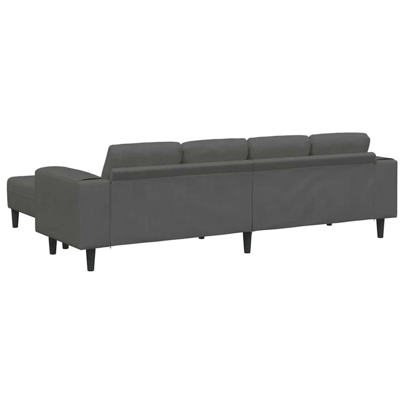 Casa si Gradina - Mobilier - Canapele si coltare - Canapele - Canapea din material textil cu perna Gri inchis Tesatura de catifea - Infinity.ro