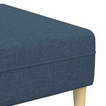 Casa si Gradina - Mobilier - Canapele si coltare - Canapele - Canapea din material textil cu perna 3 pcs albastru 208 cm tesatura - Infinity.ro