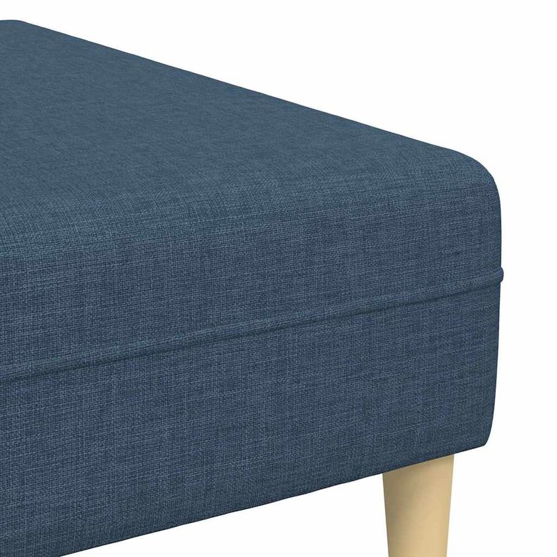 Casa si Gradina - Mobilier - Canapele si coltare - Canapele - Canapea din material textil cu perna 3 pcs albastru 208 cm tesatura - Infinity.ro