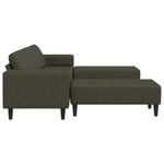 Casa si Gradina - Mobilier - Canapele si coltare - Canapele - Set de canapea 3 pcs Verde militar Piele ecologica de suede - Infinity.ro