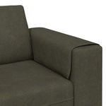 Casa si Gradina - Mobilier - Canapele si coltare - Canapele - Set de canapea 3 pcs Verde militar Piele ecologica de suede - Infinity.ro