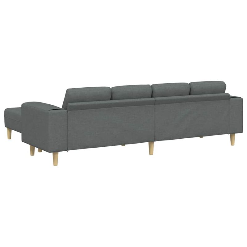 Casa si Gradina - Mobilier - Canapele si coltare - Canapele - Set de canapea 3 pcs Gri inchis tesatura - Infinity.ro