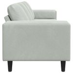 Casa si Gradina - Mobilier - Canapele si coltare - Canapele - Set de canapea Gri deschis Catifea - Infinity.ro