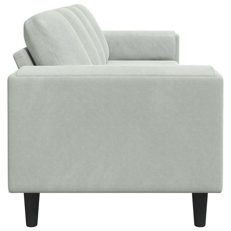 Casa si Gradina - Mobilier - Canapele si coltare - Canapele - Set de canapea Gri deschis Catifea - Infinity.ro