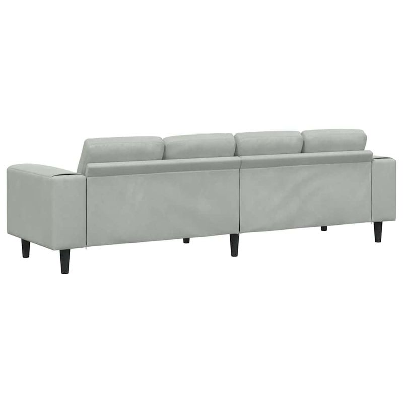 Casa si Gradina - Mobilier - Canapele si coltare - Canapele - Set de canapea Gri deschis Catifea - Infinity.ro