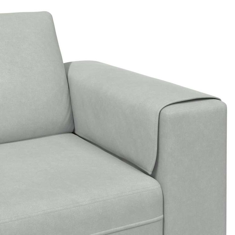 Casa si Gradina - Mobilier - Canapele si coltare - Canapele - Set de canapea Gri deschis Catifea - Infinity.ro