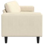 Casa si Gradina - Mobilier - Canapele si coltare - Canapele - Canapea din material textil cu perna Crem 208 cm Tesatura de catifea - Infinity.ro