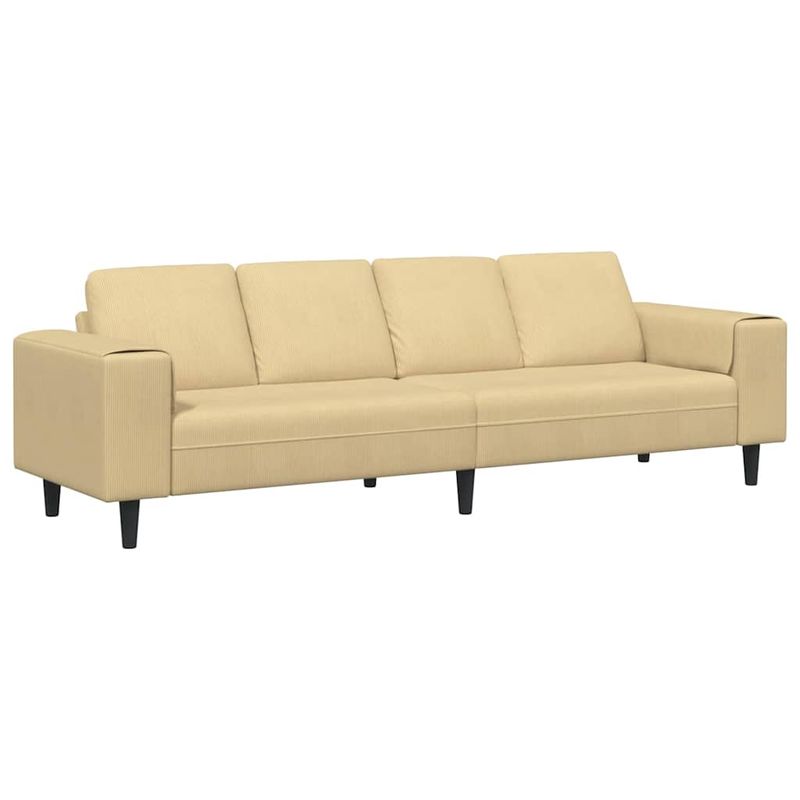 Casa si Gradina - Mobilier - Canapele si coltare - Canapele - Canapea din material textil Gri Verde 208 cm Tesatura de catifea - Infinity.ro
