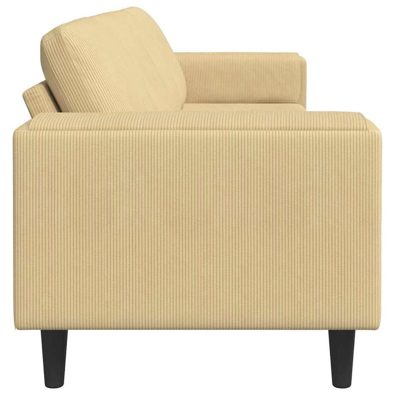 Casa si Gradina - Mobilier - Canapele si coltare - Canapele - Canapea din material textil Gri Verde 208 cm Tesatura de catifea - Infinity.ro