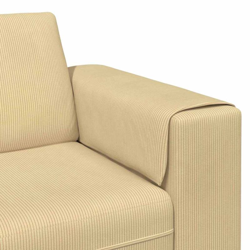 Casa si Gradina - Mobilier - Canapele si coltare - Canapele - Canapea din material textil Gri Verde 208 cm Tesatura de catifea - Infinity.ro