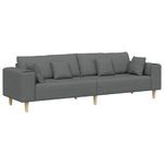 Casa si Gradina - Mobilier - Canapele si coltare - Canapele - Canapea din material textil cu perna Gri inchis 208 cm tesatura - Infinity.ro