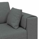 Casa si Gradina - Mobilier - Canapele si coltare - Canapele - Canapea din material textil cu perna Gri inchis 208 cm tesatura - Infinity.ro