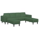 Casa si Gradina - Mobilier - Canapele si coltare - Canapele - Canapea din material textil cu perna Verde inchis Tesatura de catifea - Infinity.ro