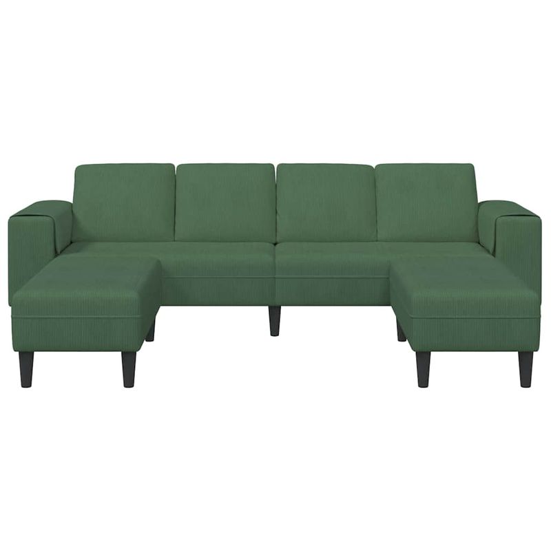 Casa si Gradina - Mobilier - Canapele si coltare - Canapele - Canapea din material textil cu perna Verde inchis Tesatura de catifea - Infinity.ro