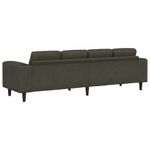 Casa si Gradina - Mobilier - Canapele si coltare - Canapele - Set de canapea Verde militar Piele ecologica de suede - Infinity.ro