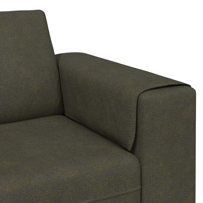 Casa si Gradina - Mobilier - Canapele si coltare - Canapele - Set de canapea Verde militar Piele ecologica de suede - Infinity.ro