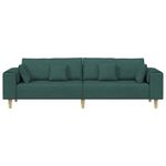 Casa si Gradina - Mobilier - Canapele si coltare - Canapele - Canapea din material textil cu perna Verde inchis 208 cm tesatura - Infinity.ro