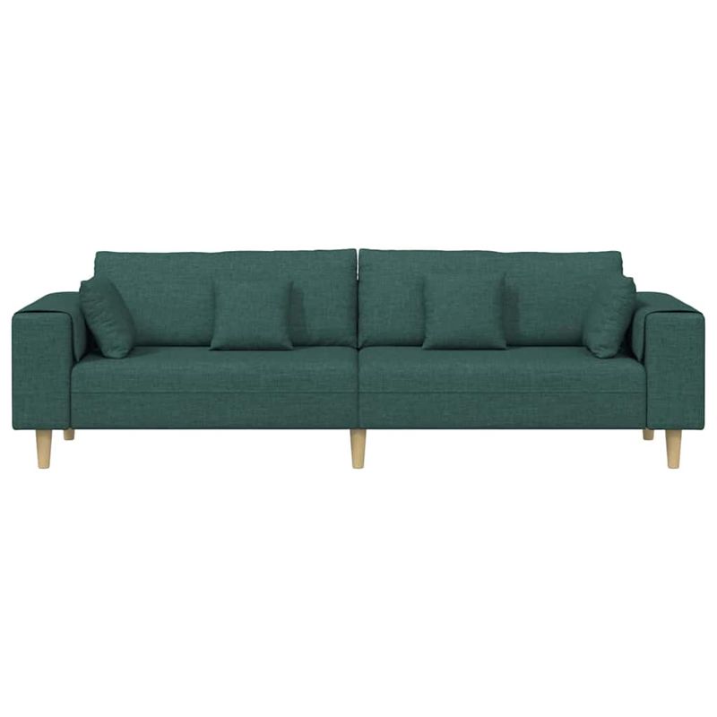 Casa si Gradina - Mobilier - Canapele si coltare - Canapele - Canapea din material textil cu perna Verde inchis 208 cm tesatura - Infinity.ro