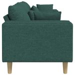 Casa si Gradina - Mobilier - Canapele si coltare - Canapele - Canapea din material textil cu perna Verde inchis 208 cm tesatura - Infinity.ro