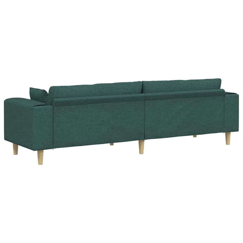 Casa si Gradina - Mobilier - Canapele si coltare - Canapele - Canapea din material textil cu perna Verde inchis 208 cm tesatura - Infinity.ro
