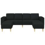 Casa si Gradina - Mobilier - Canapele si coltare - Canapele - Set de canapea 3 pcs Negru tesatura - Infinity.ro