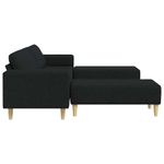 Casa si Gradina - Mobilier - Canapele si coltare - Canapele - Set de canapea 3 pcs Negru tesatura - Infinity.ro