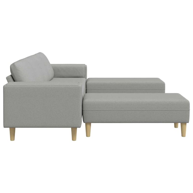 Casa si Gradina - Mobilier - Canapele si coltare - Canapele - Set de canapea 3 pcs Gri de nor tesatura - Infinity.ro