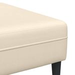 Casa si Gradina - Mobilier - Canapele si coltare - Canapele - Canapea din material textil cu perna Crem 208 cm Tesatura de catifea - Infinity.ro