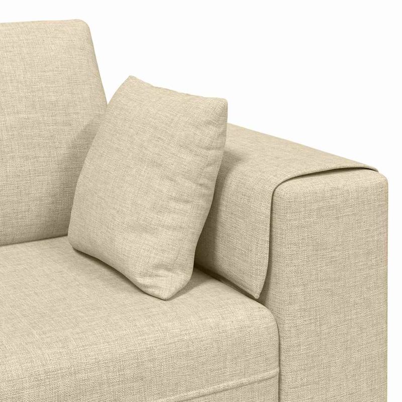 Casa si Gradina - Mobilier - Canapele si coltare - Canapele - Canapea din material textil cu perna Crem 208 cm tesatura - Infinity.ro