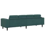 Casa si Gradina - Mobilier - Canapele si coltare - Canapele - Set de canapea Verde inchis Catifea - Infinity.ro