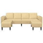 Casa si Gradina - Mobilier - Canapele si coltare - Canapele - Canapea din material textil cu perna Gri Verde Tesatura de catifea - Infinity.ro
