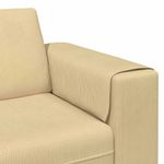 Casa si Gradina - Mobilier - Canapele si coltare - Canapele - Canapea din material textil cu perna Gri Verde Tesatura de catifea - Infinity.ro