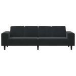 Casa si Gradina - Mobilier - Canapele si coltare - Canapele - Set de canapea Negru Catifea - Infinity.ro