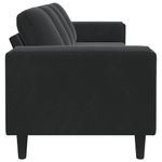 Casa si Gradina - Mobilier - Canapele si coltare - Canapele - Set de canapea Negru Catifea - Infinity.ro