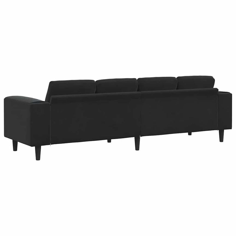 Casa si Gradina - Mobilier - Canapele si coltare - Canapele - Set de canapea Negru Catifea - Infinity.ro