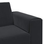 Casa si Gradina - Mobilier - Canapele si coltare - Canapele - Set de canapea Negru Catifea - Infinity.ro