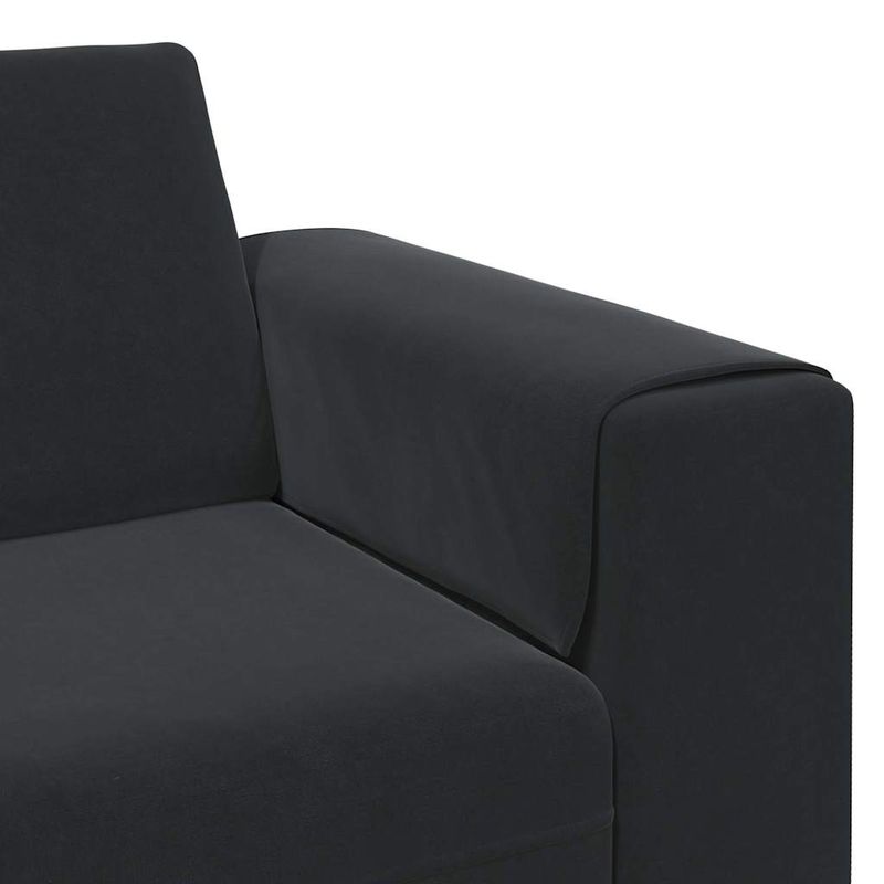 Casa si Gradina - Mobilier - Canapele si coltare - Canapele - Set de canapea Negru Catifea - Infinity.ro