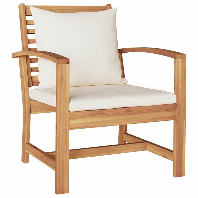 Casa si Gradina - Gradina si terasa - Mobilier exterior - Seturi mobila gradina - Set de canapele pentru gradina 4 pcs natural Lemn masiv de tec - Infinity.ro