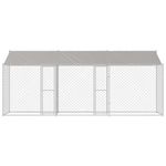 Petshop - Accesorii petshop - Culcusuri si custi - Custi interior si exterior - Cusca pentru caine Argintiu 600 x 200 x 256 cm Otel Galvanizat - Infinity.ro