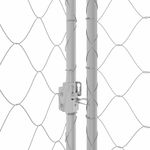 Petshop - Accesorii petshop - Culcusuri si custi - Custi interior si exterior - Cusca pentru caine Argintiu 600 x 200 x 256 cm Otel Galvanizat - Infinity.ro