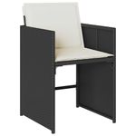 Casa si Gradina - Gradina si terasa - Mobilier exterior - Scaune si sezlonguri gradina - Set de masa pentru gradina 5 pcs Negru poliratan - Infinity.ro
