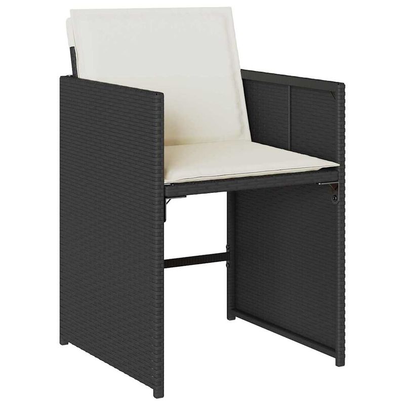Casa si Gradina - Gradina si terasa - Mobilier exterior - Scaune si sezlonguri gradina - Set de masa pentru gradina 5 pcs Negru poliratan - Infinity.ro
