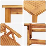 Casa si Gradina - Gradina si terasa - Mobilier exterior - Mese gradina - Set de masa pentru gradina 7 pcs Maro Lemn Solid de Acacia - Infinity.ro
