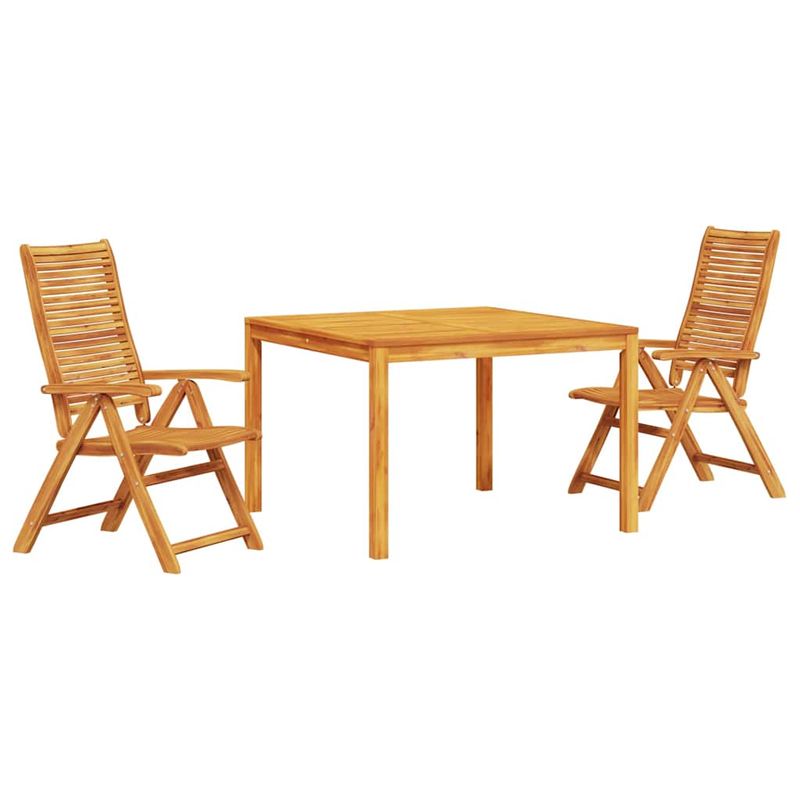Casa si Gradina - Gradina si terasa - Mobilier exterior - Mese gradina - Set de masa pentru gradina 3 pcs Maro Lemn Solid de Acacia - Infinity.ro