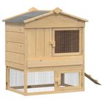 Petshop - Accesorii petshop - Culcusuri si custi - Custi interior si exterior - Casuta pentru pui Maro 150 x 60 x 89 cm - Infinity.ro
