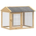 Petshop - Accesorii petshop - Culcusuri si custi - Custi interior si exterior - Casuta pentru pui Maro 150 x 60 x 89 cm - Infinity.ro