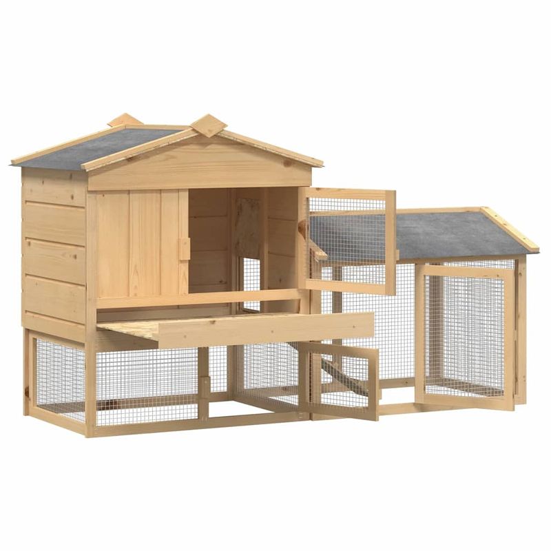 Petshop - Accesorii petshop - Culcusuri si custi - Custi interior si exterior - Casuta pentru pui Maro 150 x 60 x 89 cm - Infinity.ro