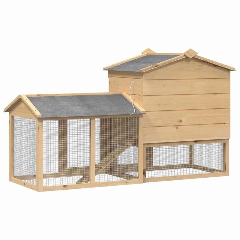 Petshop - Accesorii petshop - Culcusuri si custi - Custi interior si exterior - Casuta pentru pui Maro 150 x 60 x 89 cm - Infinity.ro