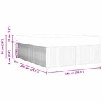 Casa si Gradina - Mobilier - Paturi si accesorii - Paturi - Cadru de pat cu saltea cu saltea Negru 140 x 200 cm Catifea - Infinity.ro