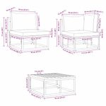 Casa si Gradina - Gradina si terasa - Mobilier exterior - Seturi mobila gradina - Set de canapele pentru gradina cu perna 9 pcs Negru Aluminiu - Infinity.ro